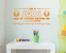 Star Wars Jedi Harry Potter Wall Decal Sticker
